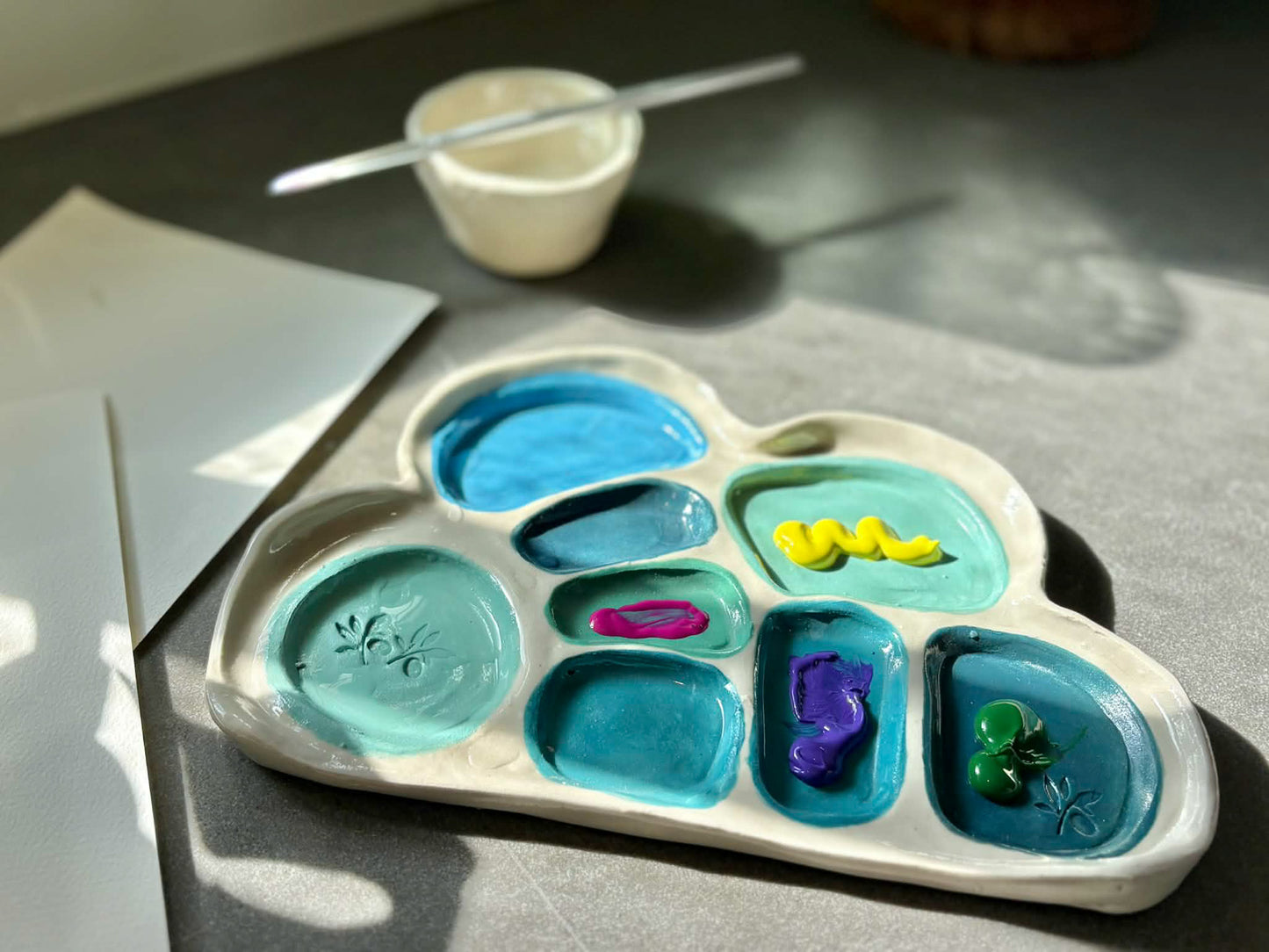 Friday 21st August 10am -12pm- Handbuilt Organic Ceramic Palette & Trinket Dish Workshop