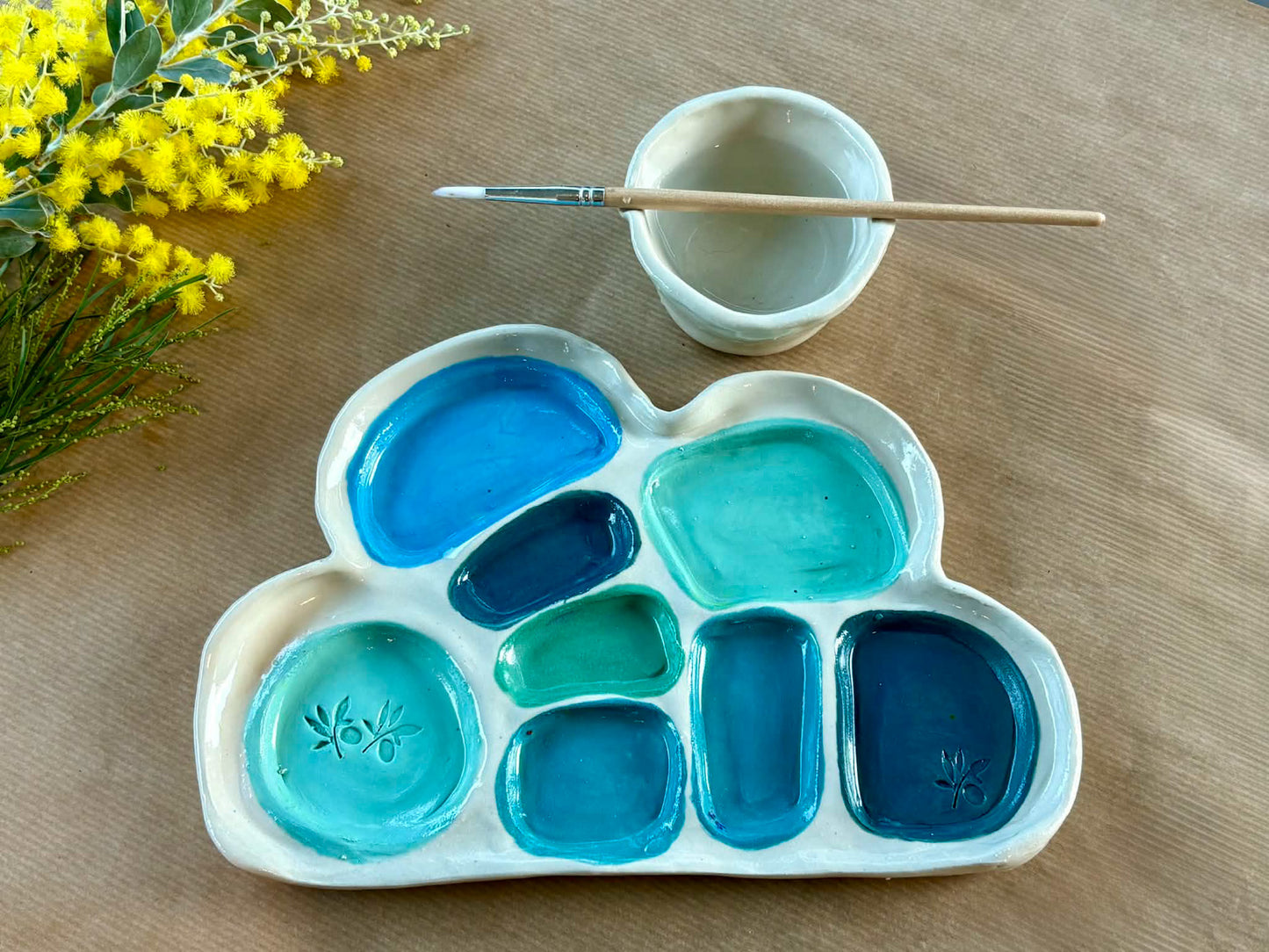 Friday 21st August 10am -12pm- Handbuilt Organic Ceramic Palette & Trinket Dish Workshop