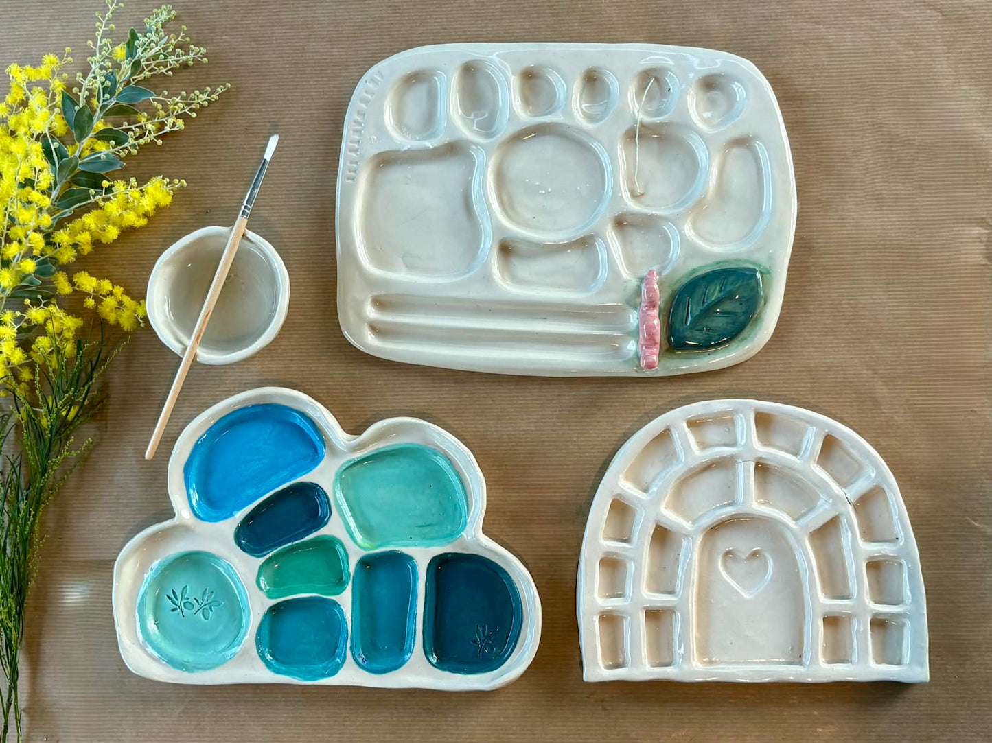 Friday 21st August 10am -12pm- Handbuilt Organic Ceramic Palette & Trinket Dish Workshop