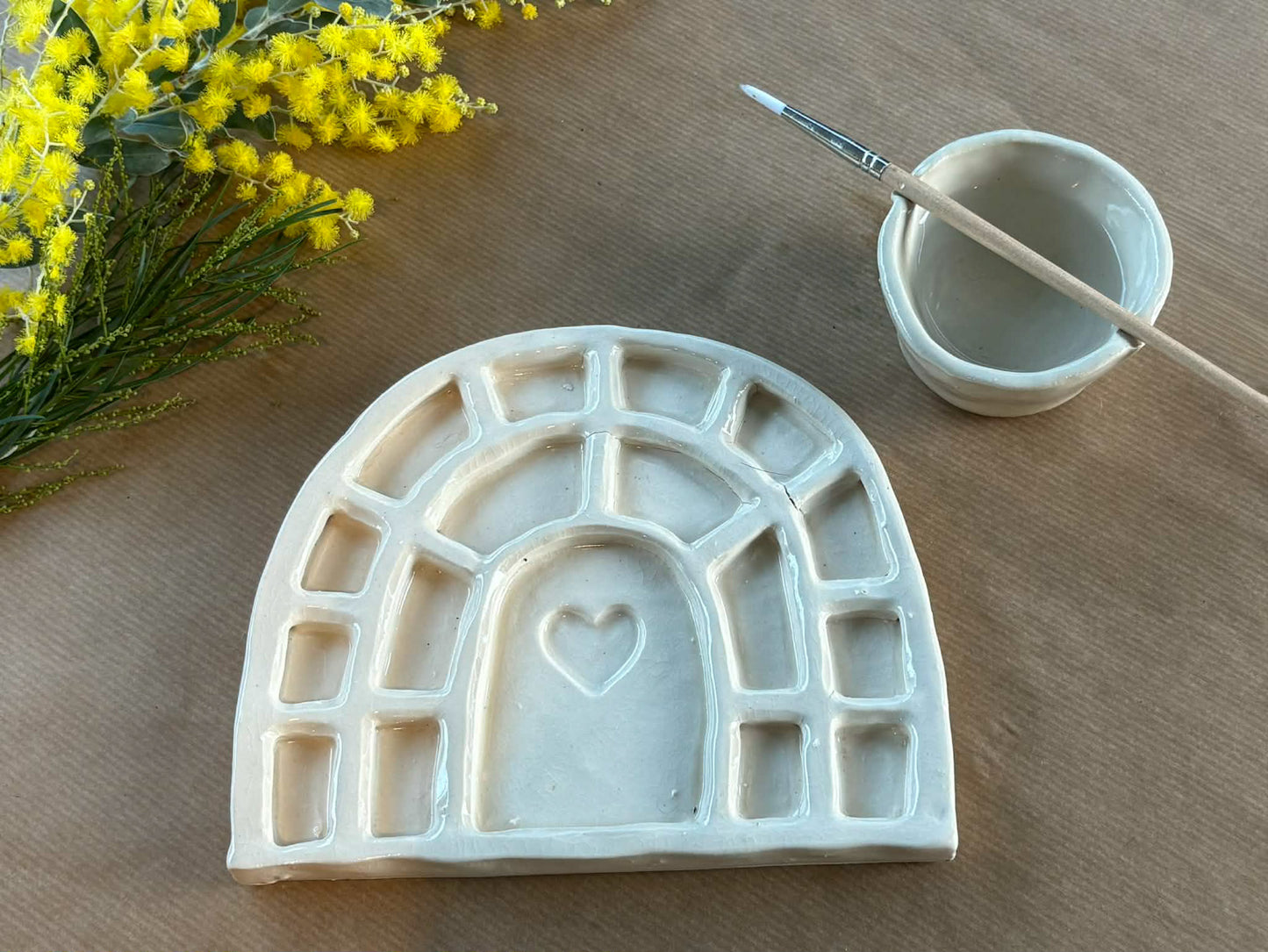 Friday 21st August 10am -12pm- Handbuilt Organic Ceramic Palette & Trinket Dish Workshop