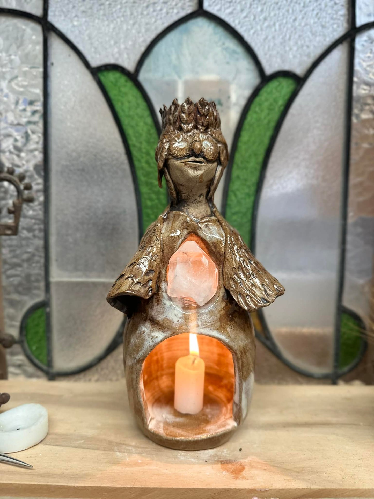 Light Bearer Owl and Quartz