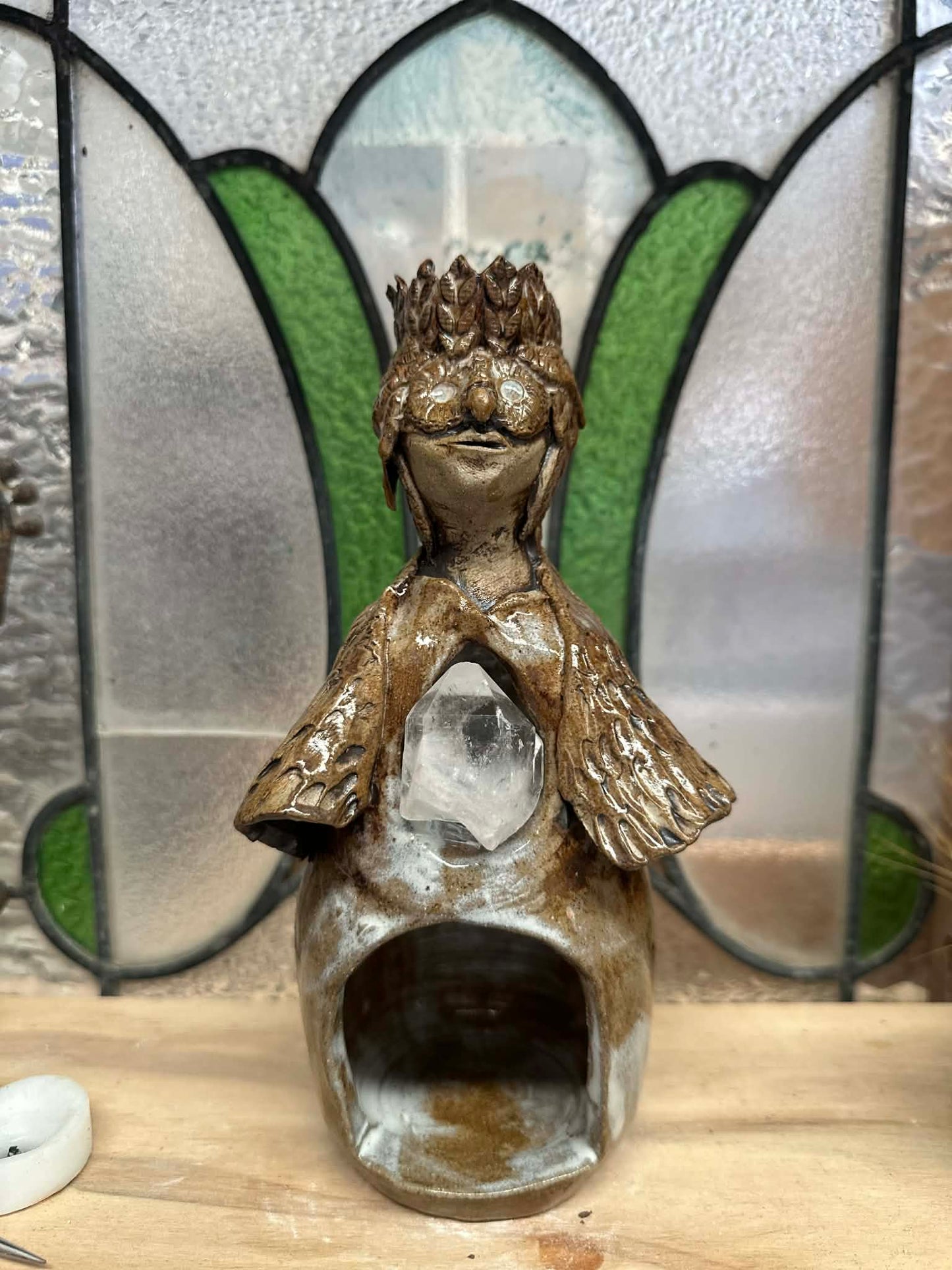 Light Bearer Owl and Quartz