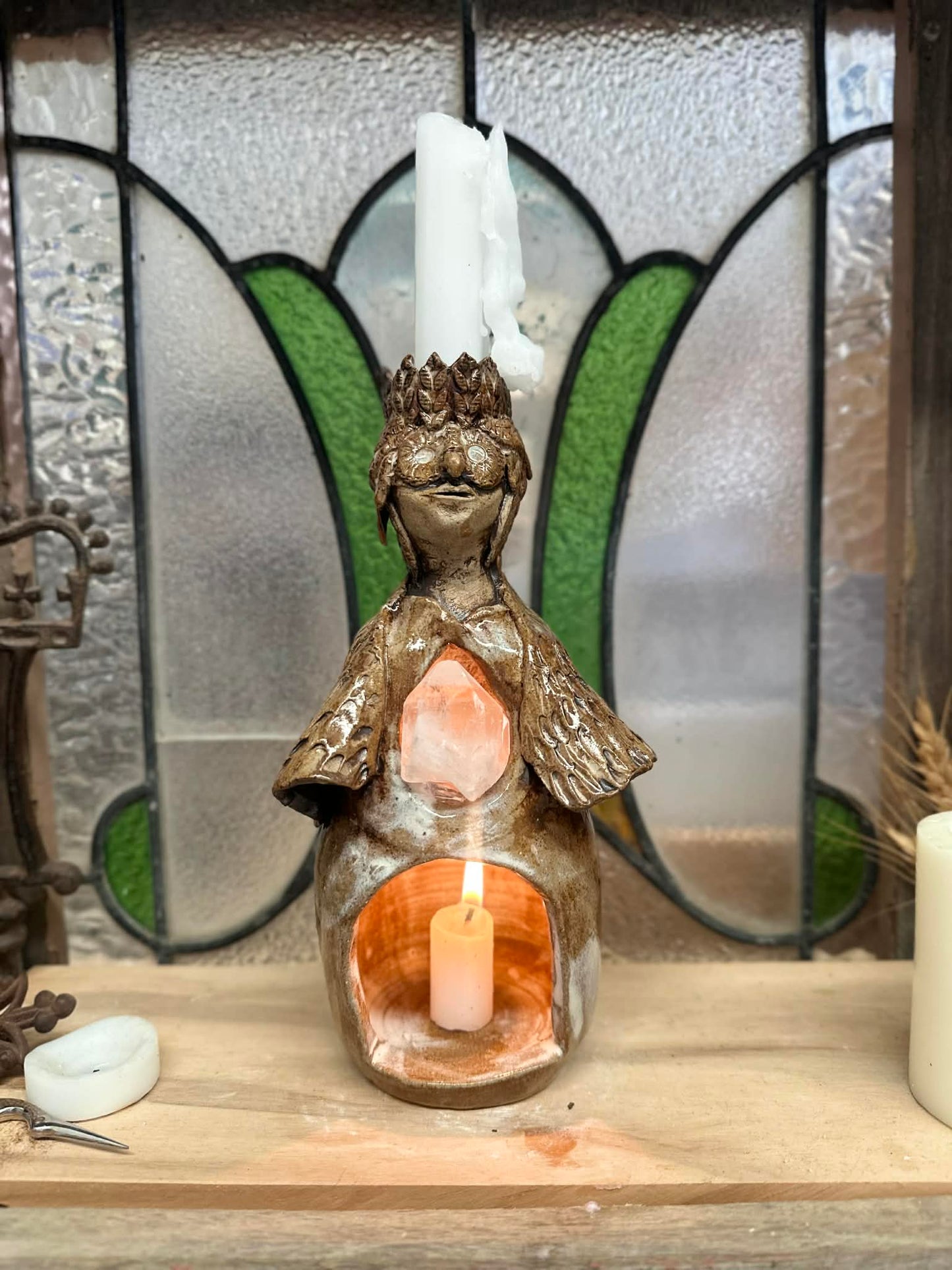 Light Bearer Owl and Quartz