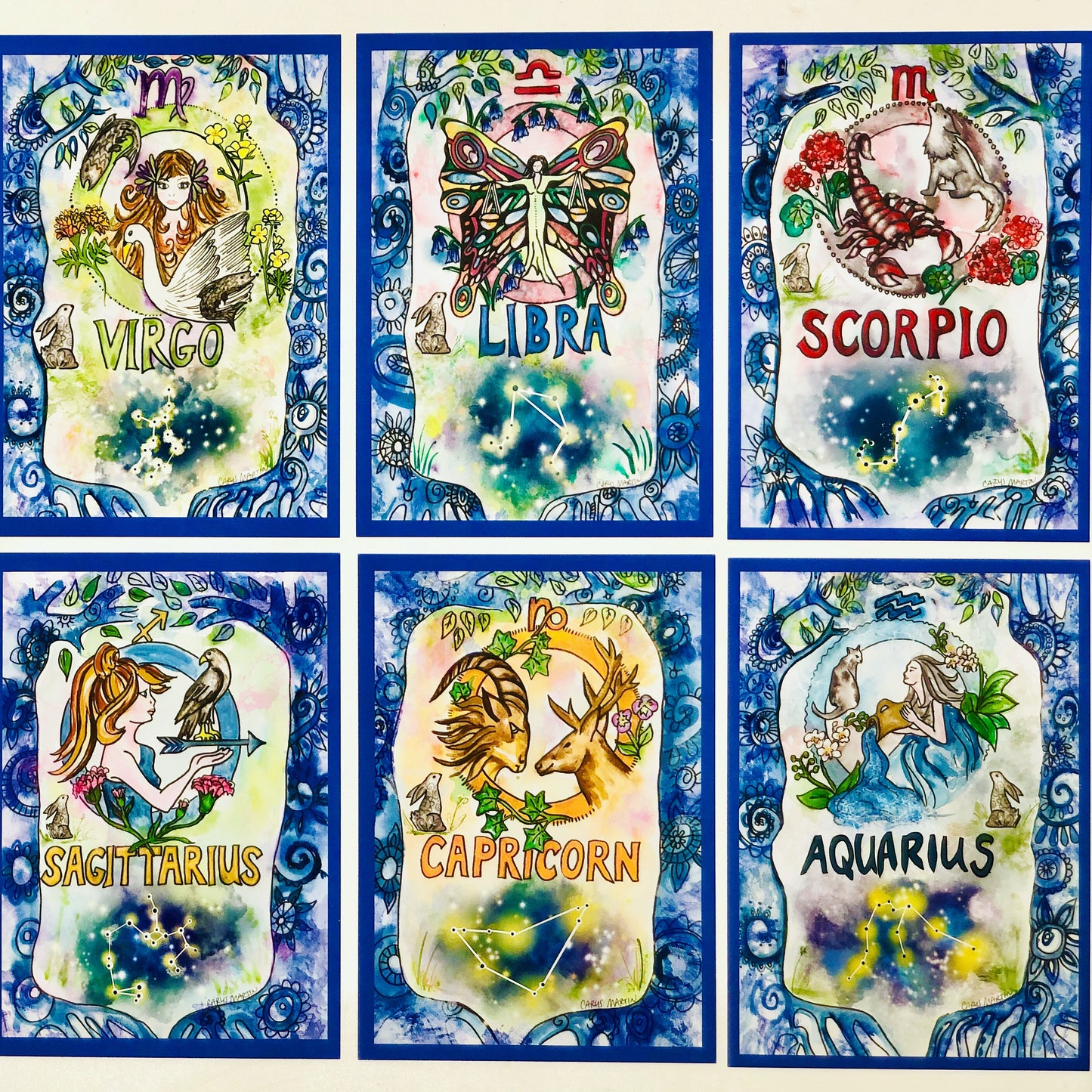 70% off -Zodiac Print and Card