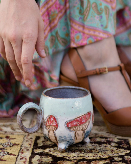 Fairy Ring Mushie Cup with feet