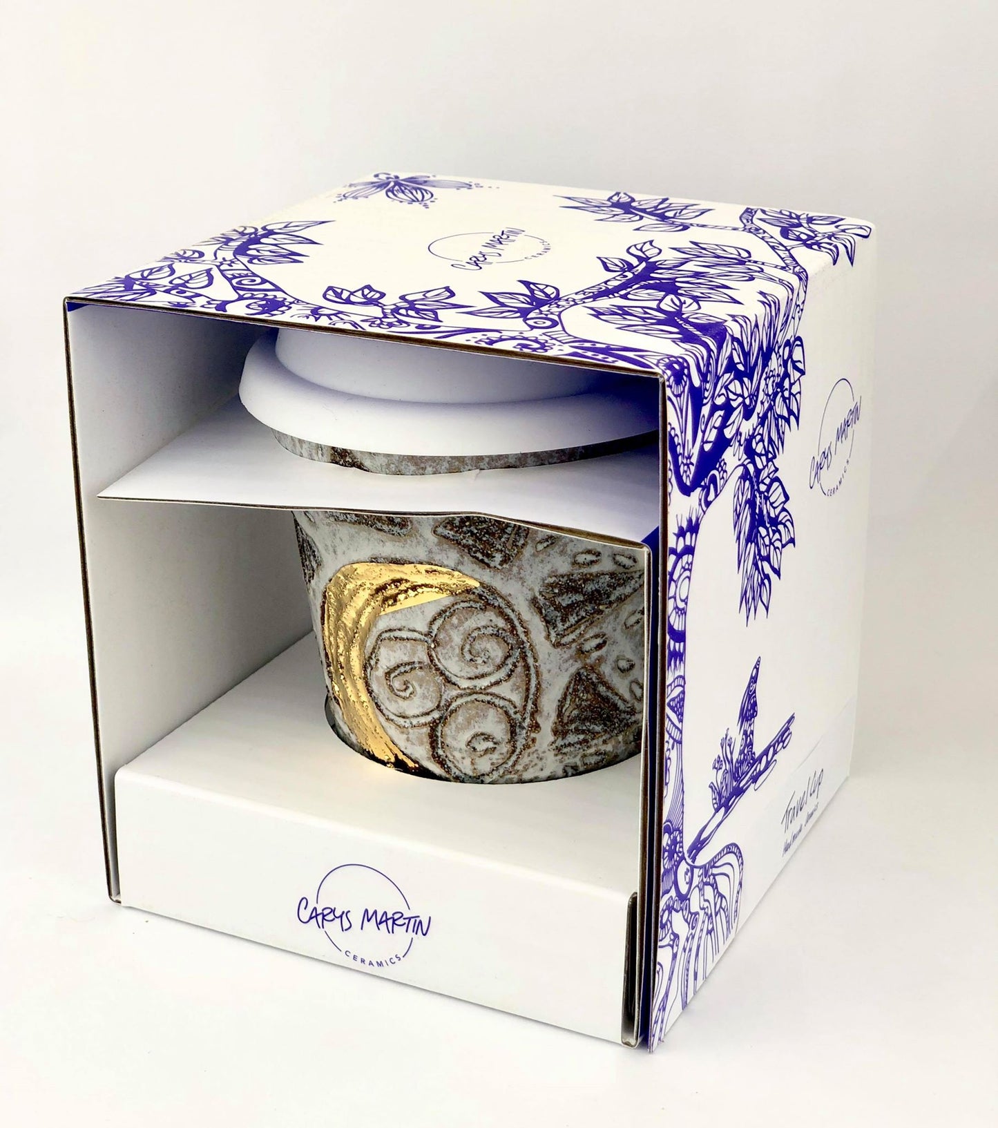 Sacred Full Moon - Crescent Moon Ceramic Holding Cup