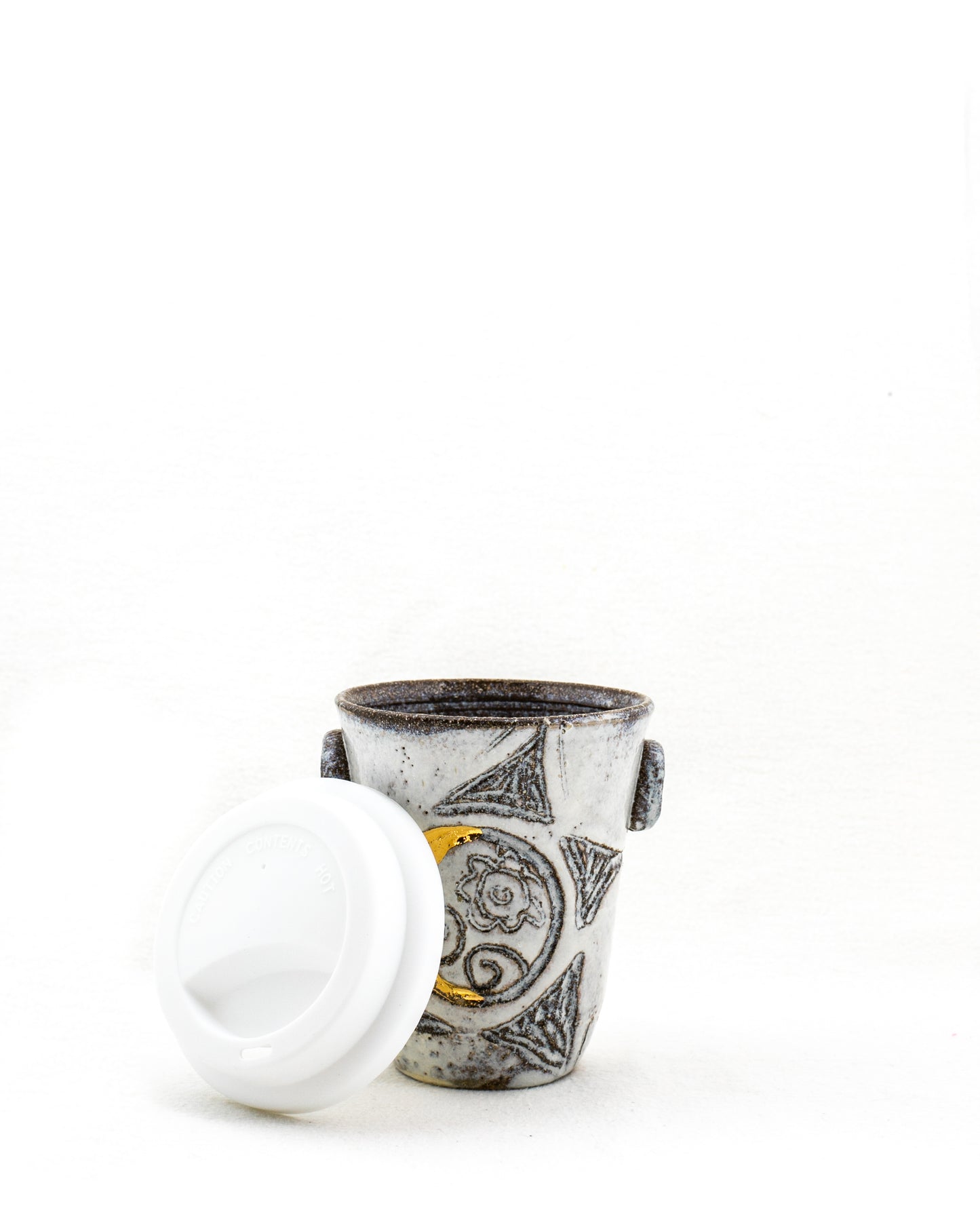 Sacred Full Moon - Crescent Moon Ceramic Holding Cup