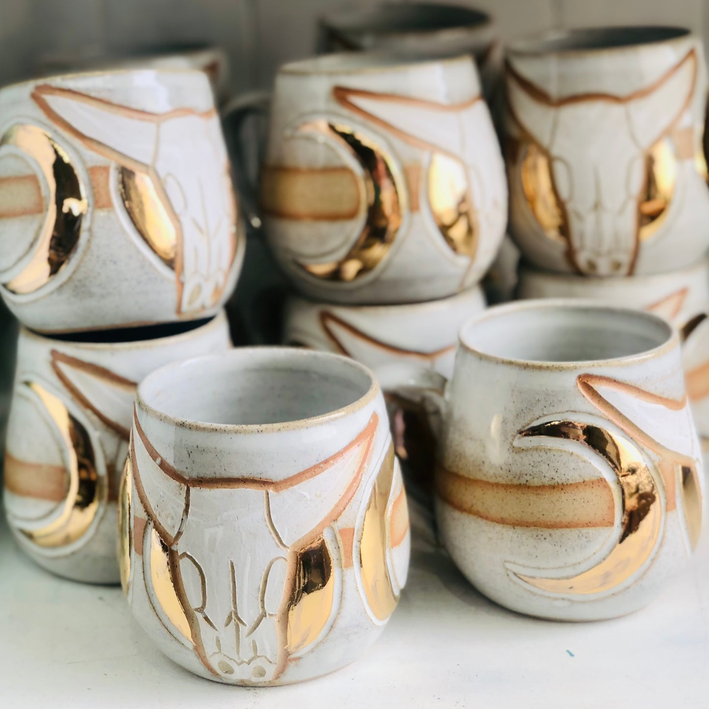 Cow Skull and Triple Goddess Cup